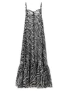Rotate Birger Christensen Rotate Light Flowy Zebra Print Maxi Dress