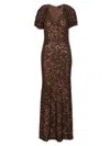 Rotate Birger Christensen Rotate Birgerchristensen 99% Polyester, 1% Elastane In Brown