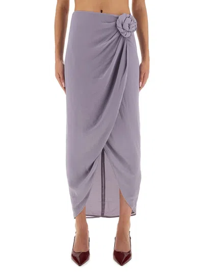 ROTATE BIRGER CHRISTENSEN ROTATE BIRGERCHRISTENSEN ASYMMETRICAL SKIRT WITH DICTATION