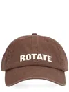 Rotate Birger Christensen Rotate Birgerchristensen Baseball Hat With Logo In Brown