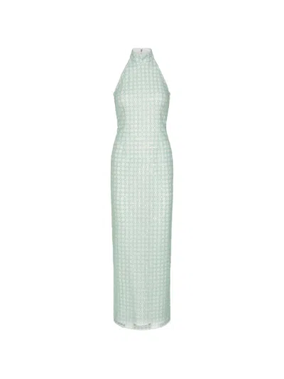 Rotate Birger Christensen Rotate Birgerchristensen Beaded Maxi Dress In Gray