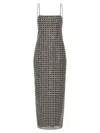 Rotate Birger Christensen Rotate Birgerchristensen Beaded Maxi Slip Dress In Silver