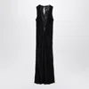Rotate Birger Christensen Midi Dress With Mesh Insert