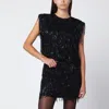 Rotate Birger Christensen Rotate Birgerchristensen Sequinds Sleeveless Top In Black