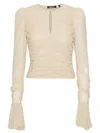 Rotate Birger Christensen Rotate Birgerchristensen Chiffon Ls Top In Multi