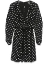Rotate Birger Christensen Rotate Birgerchristensen Chiffon Ruffles Mini Dress In Black