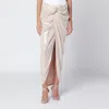 Rotate Birger Christensen Rotate Birgerchristensen Sequins Knot Skirt In Neutral