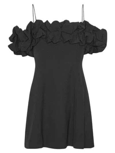 ROTATE BIRGER CHRISTENSEN ROTATE BIRGERCHRISTENSEN CREPE A-LINE MINI DRESS