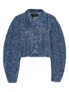 Rotate Birger Christensen Rotate Birgerchristensen Denim Jacket In Blue