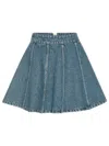 Rotate Birger Christensen Rotate Birgerchristensen Denim Mini Skirt In Blue
