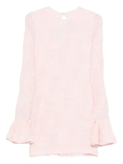Rotate Birger Christensen Rotate Birgerchristensen Floral-motif Mini Dress In Neutral