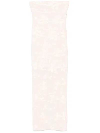 ROTATE BIRGER CHRISTENSEN ROTATE BIRGERCHRISTENSEN FLOWER MESH TUBE DRESS