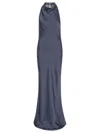Rotate Birger Christensen Rotate Birgerchristensen Lace Maxi Dress In Blue