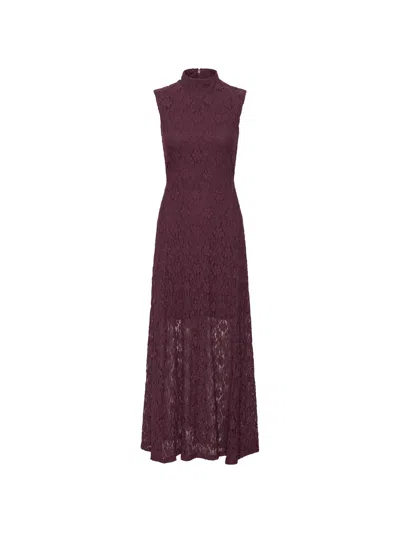 Rotate Birger Christensen Rotate Birgerchristensen Lace Maxi Flared Dress In Animal Print