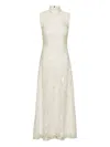 Rotate Birger Christensen Rotate Birgerchristensen Lace Sequin Maxi Dress In Neutral
