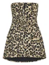 Rotate Birger Christensen Rotate Birgerchristensen Leopard Dress In Animal Print