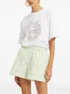 Rotate Birger Christensen Rotate Birgerchristensen Logo Shorts In White