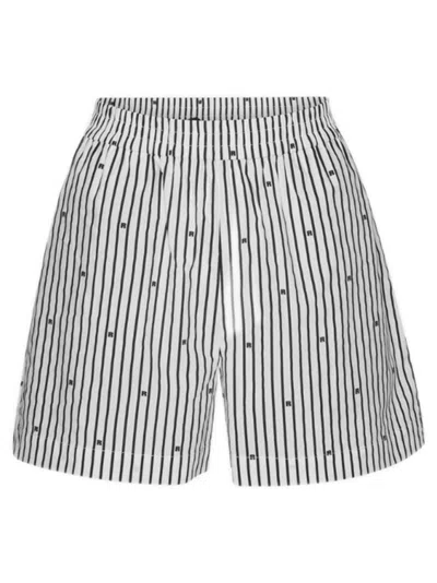 Rotate Birger Christensen Rotate Birgerchristensen Logo Shorts In White