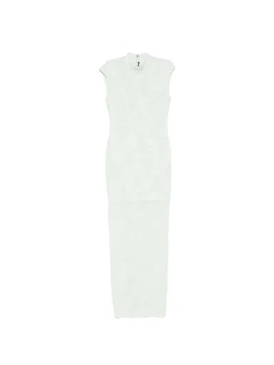 Rotate Birger Christensen Rotate Birgerchristensen Mesh Maxi Dress In Green