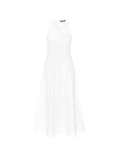 Rotate Birger Christensen Rotate Birgerchristensen Midi Dress In White