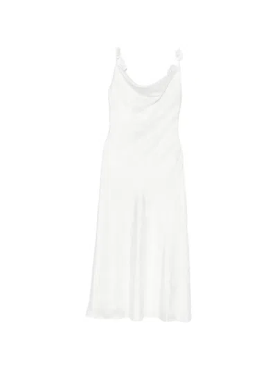 Rotate Birger Christensen Rotate Birgerchristensen Midi Dress In White