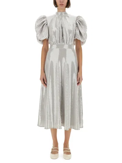 ROTATE BIRGER CHRISTENSEN ROTATE BIRGERCHRISTENSEN MIDI DRESS WITH SEQUINS
