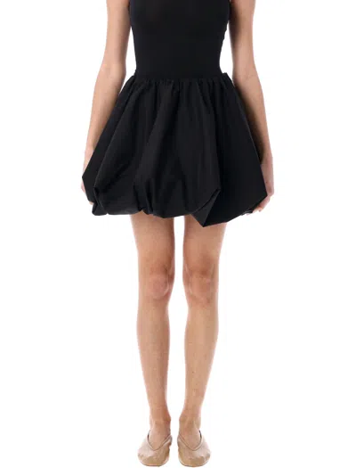 Rotate Birger Christensen Rotate Birgerchristensen Mini Balloon Skirt In Black