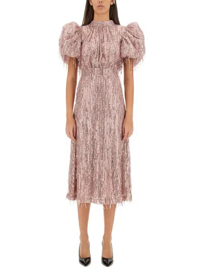 ROTATE BIRGER CHRISTENSEN ROTATE BIRGERCHRISTENSEN MINI DRESS WITH BANGS