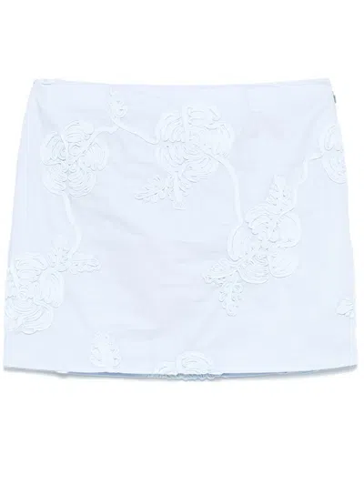 Rotate Birger Christensen Rotate Birgerchristensen Mini Skirt In Blue