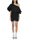 Rotate Birger Christensen Rotate Birgerchristensen Oneshoulder Dress In Black