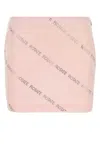 Rotate Birger Christensen Rotate Birgerchristensen Pastel Pink Poplin Mini Skirt In Pink