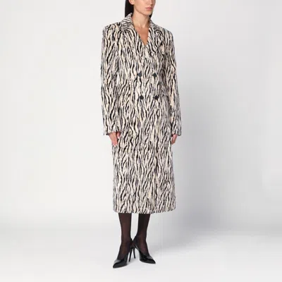 ROTATE BIRGER CHRISTENSEN ROTATE BIRGERCHRISTENSEN  PRINTED FAUX FUR COAT