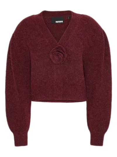 ROTATE BIRGER CHRISTENSEN ROTATE BIRGERCHRISTENSEN PUFF SLEEVE KNIT CARDIGAN