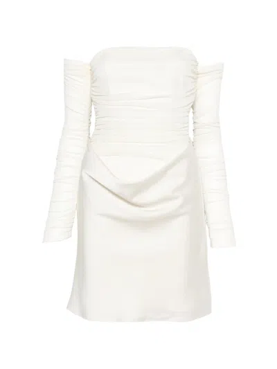 Rotate Birger Christensen Rotate Birgerchristensen Ruched Mini Dress In White