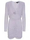 Rotate Birger Christensen Rotate Birgerchristensen Ruffled Crepe Mini Dress In Purple
