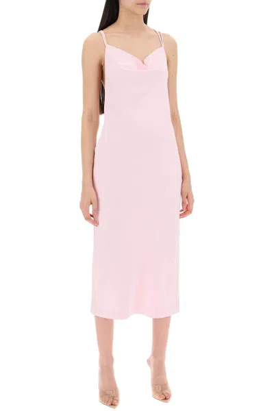 Rotate Birger Christensen Rotate Birgerchristensen Satin Midi Slip Dress For A