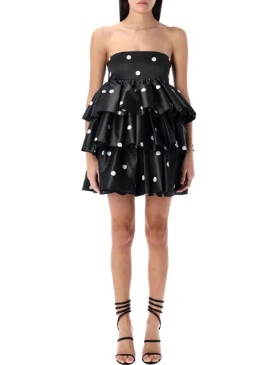 ROTATE BIRGER CHRISTENSEN ROTATE BIRGERCHRISTENSEN SATIN RUFFLED MINI DRESS