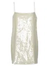 Rotate Birger Christensen Rotate Birgerchristensen Sequin Mini Dress In Neutral