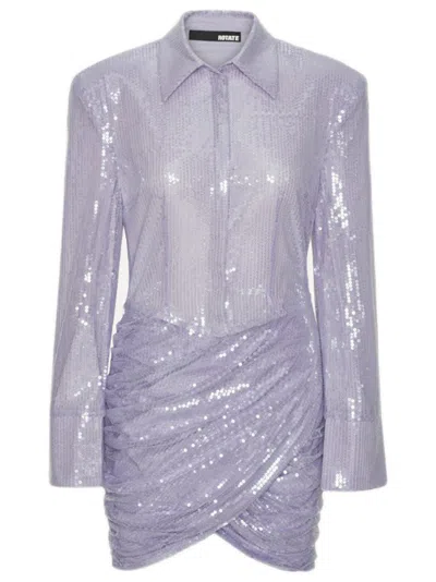 Rotate Birger Christensen Rotate Birgerchristensen Sequin Mini Dress In Purple