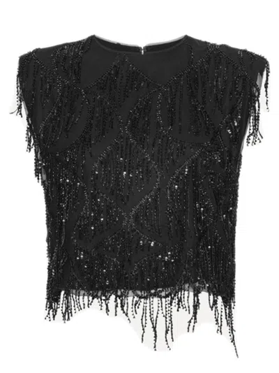 ROTATE BIRGER CHRISTENSEN ROTATE BIRGERCHRISTENSEN SEQUINDS SLEEVELESS TOP