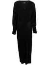 Rotate Birger Christensen Black Long Maxi Dress