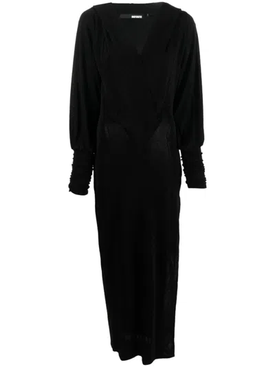 ROTATE BIRGER CHRISTENSEN ROTATE BIRGERCHRISTENSEN SLINKY MAXI HOODED DRESS