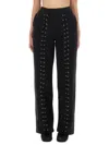 Rotate Birger Christensen Rotate Birgerchristensen Sports Pants With Laces In Black