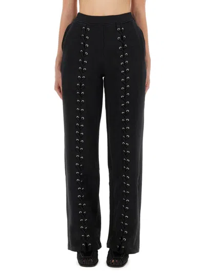 Rotate Birger Christensen Rotate Birgerchristensen Sports Pants With Laces In Black