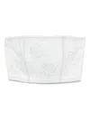 Rotate Birger Christensen Rotate Birgerchristensen Studded Denim Crop Top In White