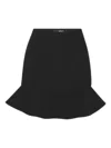 Rotate Birger Christensen Rotate Birgerchristensen Suitting Mini Ruffle Skirt In Black