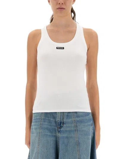 ROTATE BIRGER CHRISTENSEN ROTATE BIRGERCHRISTENSEN TANK TOP WITH LOGO