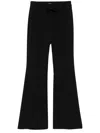 Rotate Birger Christensen Rotate Black Flared High-waist Pants In Black