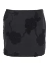 ROTATE BIRGER CHRISTENSEN ROTATE BLACK MINI SKIRT