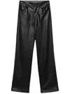 Rotate Birger Christensen Rotate Birgerchristensen Straight Leg Pants In Black
